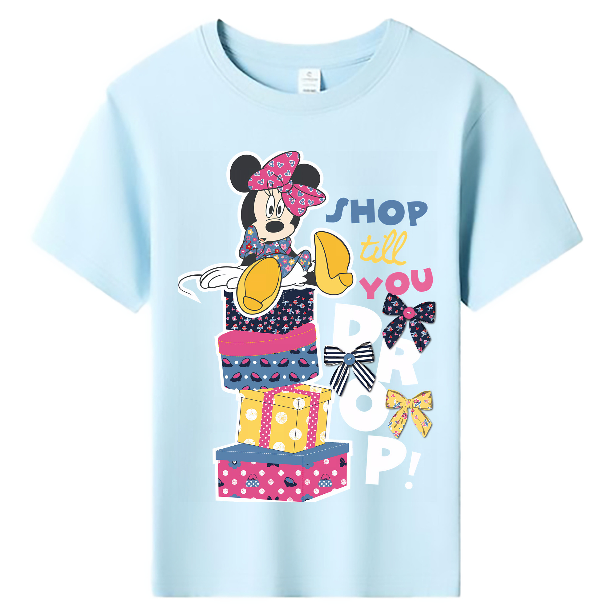 ミッキーマウス Mickey Mouse 綿100％キッズTシャツ（フロントプリント）